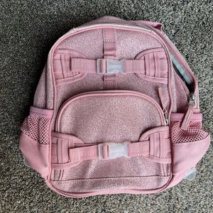 Pottery Barn Mackenzie pink glitter backpack “mini”